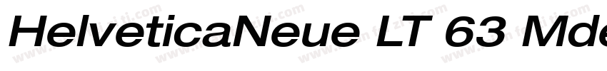 HelveticaNeue LT 63 Mdex 中字体转换